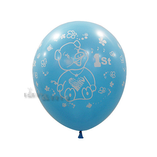 셈퍼텍스 30cm 첫돌블루돼지한마리(100입)