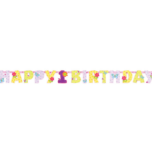 첫돌 생일축하 배너(여)