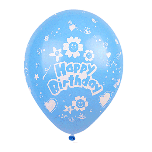 스마일플라워 생일풍선-5개