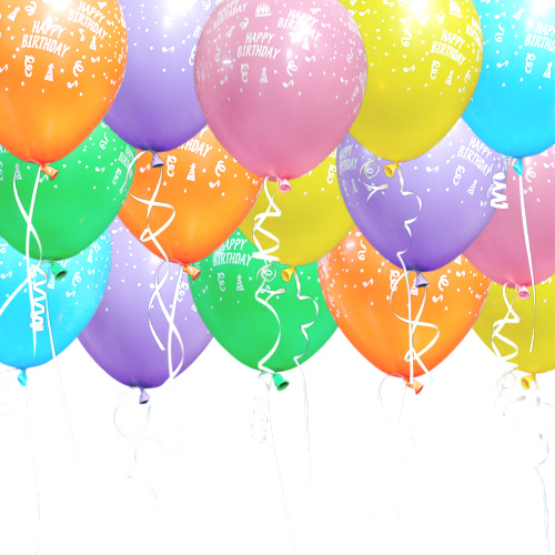 헬륨풍선 생일풍선파스텔톤