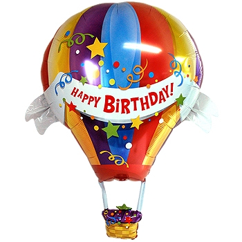 (Q)은박 42"생일열기구헬륨풍선