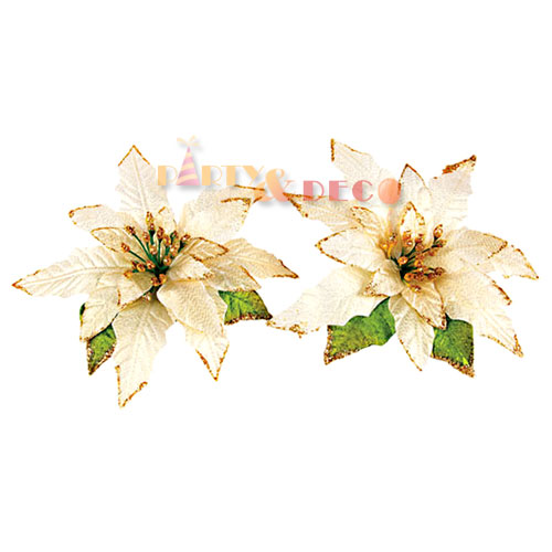 포인트꽃 특대 골드-2개입(19cmx19cm)