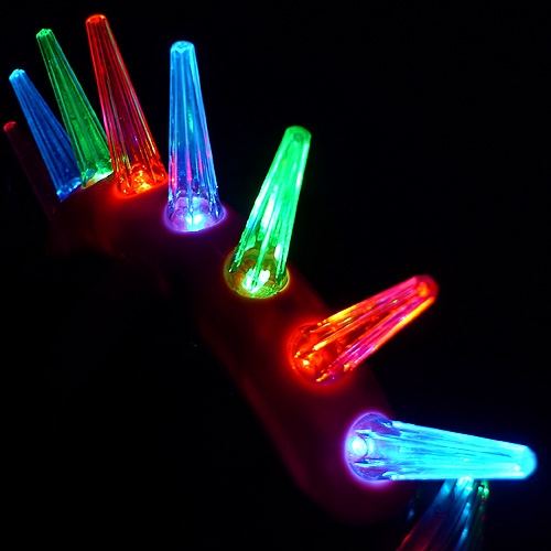 LED 모히칸머리띠 뿔