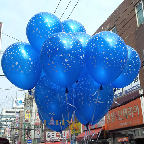 헬륨풍선-별프린팅펄블루