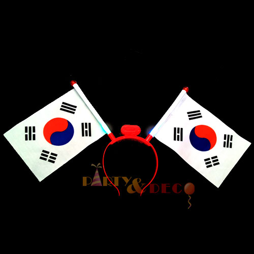LED태극기머리띠 (레드)