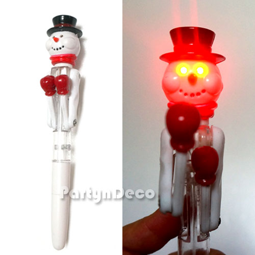 LED 눈사람 볼펜