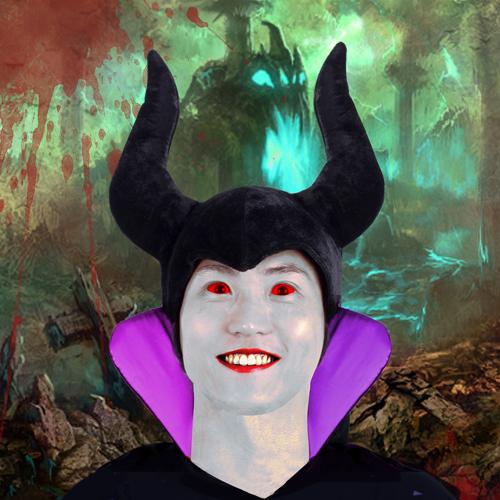 악마모자(블랙)