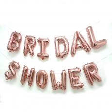 BRIDAL SHOWER 알파벳풍선세트-로즈골드