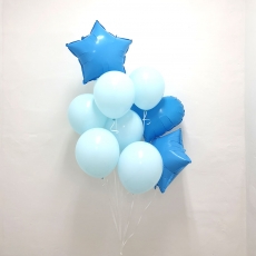 헬륨풍선블루별세트