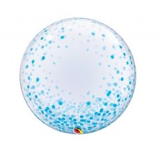 데코버블 블루컨페티도트 풍선 (60cm)
