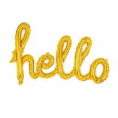 hello 알파벳 풍선(골드)