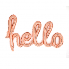 hello 알파벳 풍선(로즈골드)