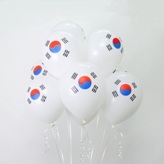 태극기 3도 단면인쇄 헬륨풍선(30cm)