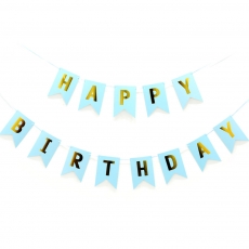 생일가랜드-블루,DIY페이퍼생일파티가랜드