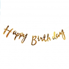 생일가랜드캘리그라피-골드,DIY페이퍼생일파티가랜드
