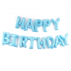 해피버스데이 알파벳풍선세트-파스텔블루,은박풍선생일가랜드