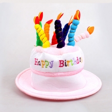 고급형생일케익모자(핑크)