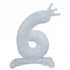 스탠드숫자풍선 6 (화이트)