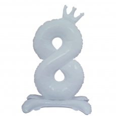 스탠드숫자풍선 8 (화이트)