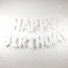 생일알파벳화이트풍선세트