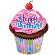 콸라텍스 버스데이생일컵케이크은박풍선