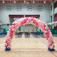 핑크스파이럴꽃아치(서울문창초등학교)
