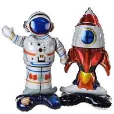 스탠딩 풍선 우주인(67cm)+우주선(72cm) 세트