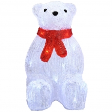 아크릴 곰(전구포함/점멸기+리모컨) 40cm,크리스마스장식