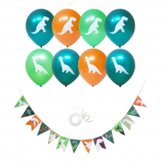 생일공룡시대풍선&가랜드파티세트