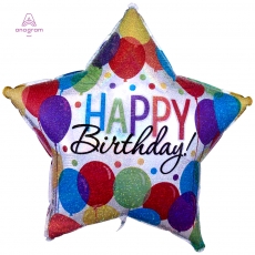 [Anagram]슈퍼쉐입 생일벌룬배쉬 홀로그램은박풍선