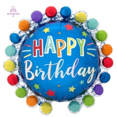 [Anagram]슈퍼쉐입 도트써클생일 은박풍선