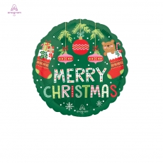[Anagram] 45cm원형 베어리크리스마스 은박풍선