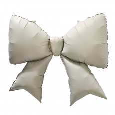 수퍼쉐입 베이직리본크림 은박풍선(75cm x 70cm)