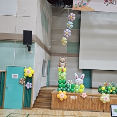 곰돌이꽃장식(서울문창초등학교)