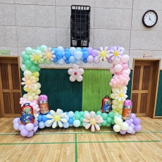 파스텔레인보우포토존장식(서울대왕초병설유치원)
