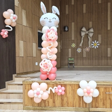 멜론로즈토끼 장식(서울관악초등학교)