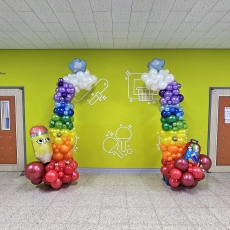 레이보우입구장식(서울역삼초등학교)